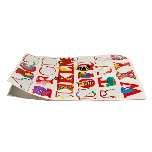 Vintage 1990s Sandylion Sticker Designs Alphabet Animal Letter Sticker Sheet Fun - Picture 7 of 7